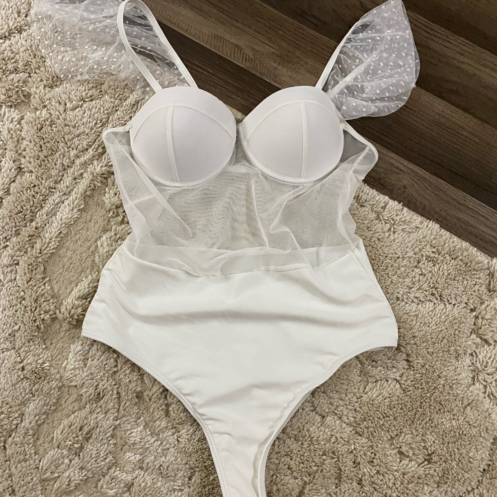 White bathing suit